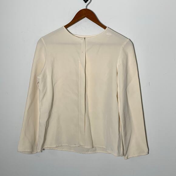 Womens Peter Cohen Silk Blouse Cream Size S